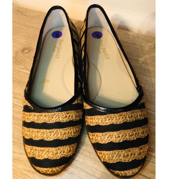 Eric Javits Black and Tan Flats - Picture 4 of 7